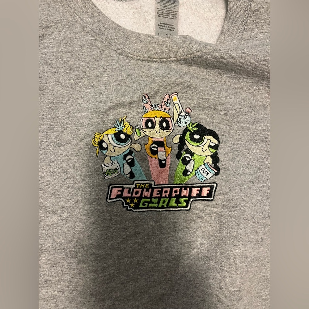 Powerpuff Girls Gray Sweatshirt